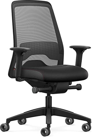 Interstuhl Bürostuhl Every Active Edition – ergonomischer Schreibtisch- und Gaming-Stuhl – Lordosenstütze für gesünderes Sitzen – vereint gesundes und aktives Sitzen (Anthrazit | Schwarz)