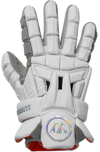 WARRIOR Burn XP2 Lacrosse Gloves (White, Large 13)