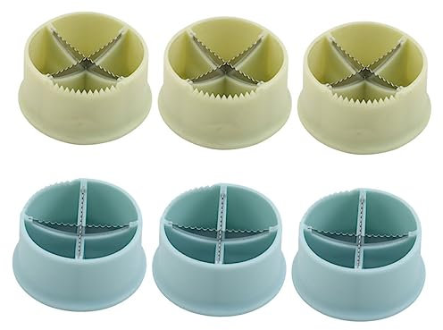 KICHOUSE 6pezzi Cutter Manuale per Caldarroste Plastica e Acciaio Inossidabile da Utensile Pratico per Aprire Noci e Castagne con Design Incrociato Facile e Veloce da Usare Cucina