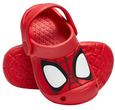 Marvel Spiderman Skor | Spidey Pojkars Träskor | Pojkars Träskor & Mulor | Sommarsandaler | Röd 24