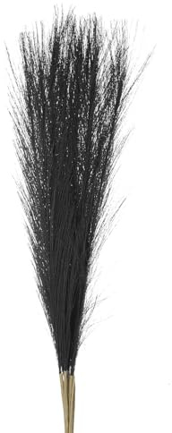 MECCANIXITY 12Pcs Faux Pampas Grass,21/55cm Fluffy Fake Pampas Grass Decor Tall Artificial Pampas Grass for Living Room Party Wall Vase Wedding Decoration,Black