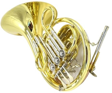 Anfänger Waldhorn Einteiliges Waldhorninstrument F-Tonart Phosphorkupfer-Mundstückrohr Für Anfänger Für Spielen Auf Prüfungsniveau