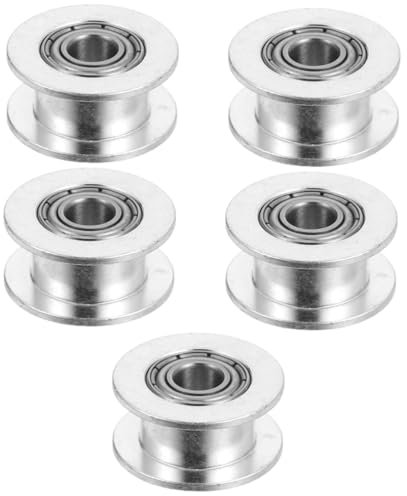 JECOMPRIS 5stücke Idler Pulley Druck Zubehör Für Synchronrad Innenloch Zur Geräusch Und Reibungsreduzierung Druckern Silberfarben Langlebig