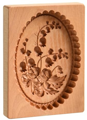 Moldes para galletas de madera, molde de madera, molde para hornear, molde de animales, moldes para galletas, flores, forma de corazón, galletas, sello tallado, moldes para cocina, madera, galletas,