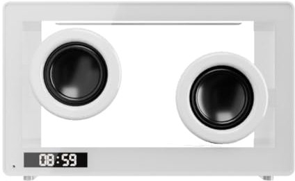 LYEAA Altavoces Transparentes inalámbricos Soporte para Tarjeta TF y Altavoces de Barra de Sonido HiFi compatibles con