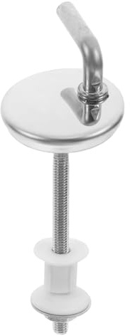 Hemobllo Bisagras Tapa WC de Acero Inoxidable Kit de Tornillos y Juntas de Repuesto para Asiento de Inodoro Compatible con Roca Victoria