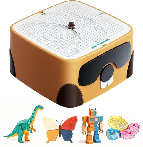 BEAVERBOT Cardboard Cutter for Kids, Safe DIY Cardboard Construction Tool Kit, Educational Craft Toy for 4+ Boys and Girls, for Creativity Projects 3D Models