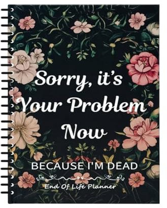 Notebook Organizador de información personal, planificador de espiral para arreglos finales, carpeta de planificación funeraria, ideal para recopilación y mantenimiento de registros personales
