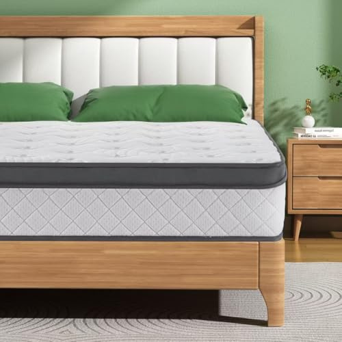Swan Home Living 5FT Medium Firm King Mattress, 9 Inch Memory Foam and Pocket Spring