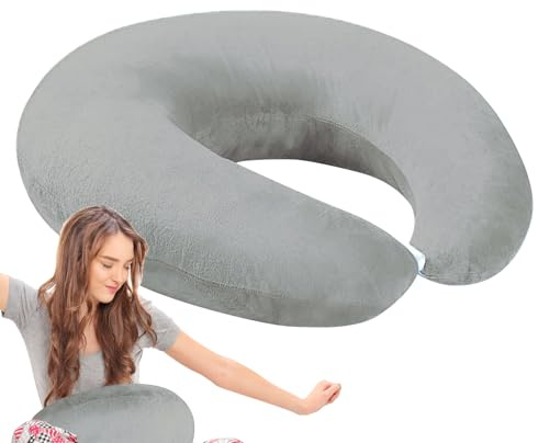 Oreiller de soutien pour bras de jeu - Coussin ergonomique confortable pour lit, canapé, bureau et voiture, oreiller de soutien portable pour crochet, voyage, regarder des vidéos, travail, détente et