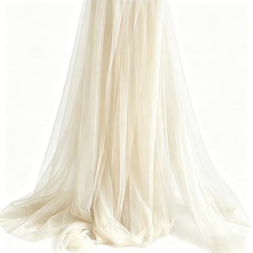 3m x 160cm Tessuto di tulle morbido, Rotolo di tessuto di tulle, Nastro di tulle, Decorazione tavolo, Tessuto organza, Tessuto a rete, Tessuto decorativo, Tessuto per drappeggio per pergolato