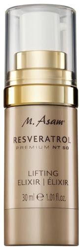 M. Asam RESVERATROL PREMIUM NT50 LONGEVITY Lifting Elixir (30ml) – Anti-Aging Serum mit Hyaluron & Peptiden, Antifaltencreme mit Anti Aging Wirkung, hochwirksames Gesichtsserum mit Hyaluron