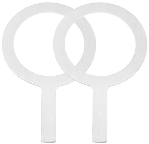 QUARKZMAN 2 Pcs Anneau Acier Inoxydable Pour Tasses À Thé Ton Argenté