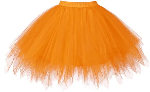WERFORU Jupe Tutu Femme Adultes Grande Taille, Jupe en Tulle de Ballet Bouffante pour la Danse, Jupon en Tulle Superposé, Tutu Femme d'halloween, Costume année 80