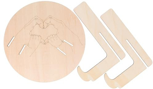 Holz Geburtsanzeigeschild für Neugeborene, Beige, Elegant | Klinik, Leichter Aufbau, Leicht zu Reinigen, Info Karte, Maternity Ward Dekor