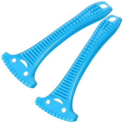 HOMSFOU 2 Stück Fußpflege Werkzeug mit Ergonomischem Griff und Abs Material Exfolierende Fußhautfeile für Pediküre zu Hause oder Salon