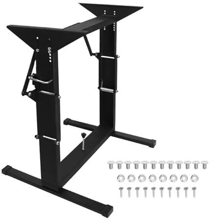 KAMRVLAAI Verstellbares Tischbein für Wohnmobile, zusammenklappbar, für Wohnmobil, robuster Stahlständer, höhenverstellbar von 30 bis 70 cm, platzsparende Unterstützung für Boot, Bus (schwarz)