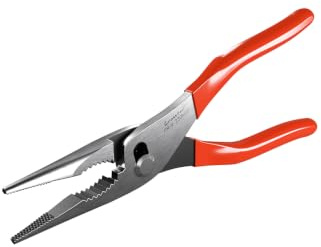 Crosstar 9 Long Nose Slip Joint Pliers,CR-V Steel Needle Nose Pilers