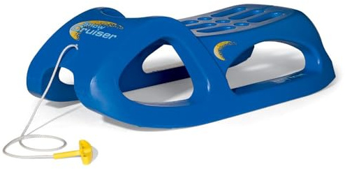 Rolly Toys 200290 - slitta per bambini rollySnow Cruiser (da 3 anni, cingoli in acciaio, slitta in plastica) blu