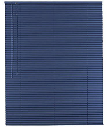 Original Easy-Shadow Aluminium Jalousie Jalousette Breite 45 x 190 cm Höhe in Farbe blau - Bedienseite links - Fensterjalousie Jalousien Alu-Jalousien Alu-Jalousetten Fenster Rollo Lamellenbreite 25 mm Lamellen / Maßanfertigung