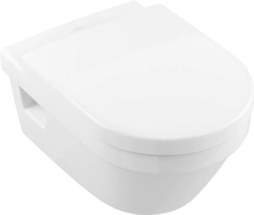 Villeroy & Boch Architectura Combi-Pack Tiefspül- WC inklusive WC-Sitz, Weiß Alpin, 4687HR01, Farbe: Weiß