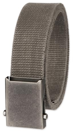 Columbia Unisex-adult Military Web Belt-Adjustable One Size Cotton Strap and Metal Plaque Buckle