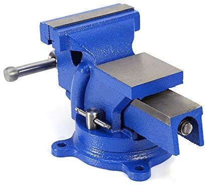 Bench Vice, 4 Inch Heavy Duty Engineers Vice Vise 360° Swivel Base Jaw Workshop Work Bench Vice 100mm for Drilling and Milling Machine