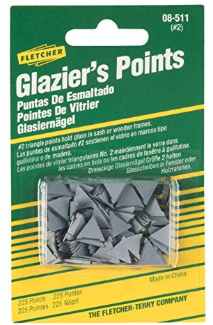 Fletcher Glazier Points Repairing or reglazing windows 0 oz. 225 pk