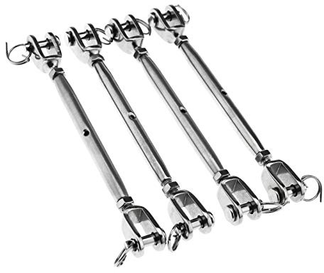 OTOTEC Spannschloss aus Edelstahl, 5 mm, 4 Stück