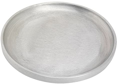 NKlaus Aliminium Candle Plate Round Ø14cm Jewellery Tray Coaster Deco Pillar Candles 10439