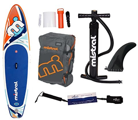 Mistral La Bamba 10'5, DSFL (Double Skin Fusion Layer Technology®), Standup Paddel Board, SUP aufblasbar inkl. SUPwave.de Coil-Leash Stand up Paddle Board iSUP