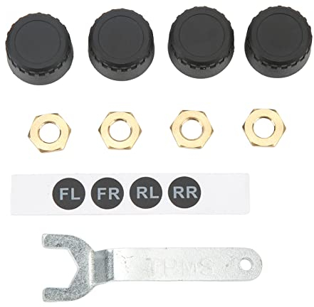 aqxreight ReifendrucküBerwachung, TPMS-ReifendrucküBerwachungssystem 4 Externe Sensoren Echtzeitanzeige Temperaturdruck 0 Bis 100 PSI FüR Pkw-WohnmobilanhäNger