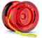 JoJo K2 Crystal Responsive Yoyo für Kinder, Trick JoJo K2 mit Dual Purpose Modus, Profi JoJo für Kinder/Erwachsene mit Unresponsive Jo-jo Lagerkit +12 Jo jo Saiten + JoJo Tasche - Rot