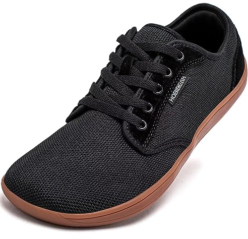 HOBIBEAR Uomo Donna Scarpe Sportive Casual Minimaliste Scarpe a Piedi Nudi(Marrone Scuro, EU 40)