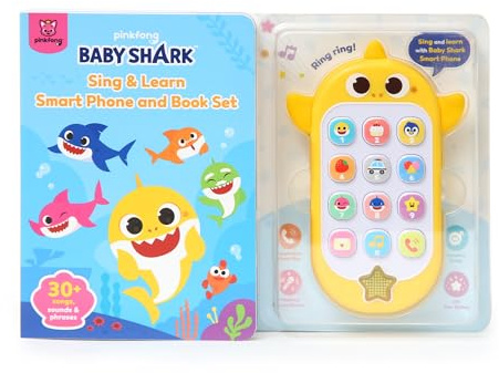 Pinkfong Baby Shark Sing & Learn Smart Phone and Book Set - Interactive Educational Toy - Ages 1-3