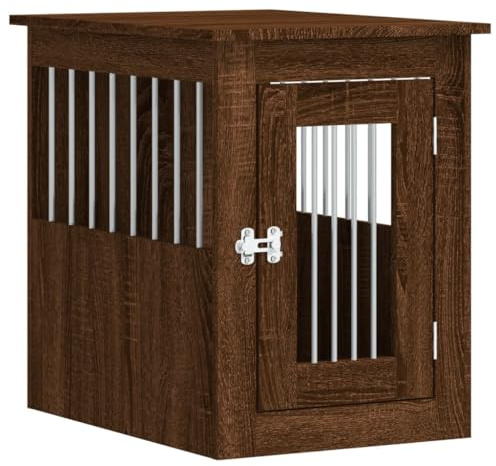 vidaXL Hundekäfig im Möbelstil Braun Eichen-Optik 45x62x59 cm