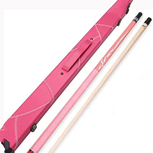 SchAan Billiard cue Billiard Queue Set Billard kö 1/2 Split Pool Queue Damen Pool Queue Pink Mittelkopf Schwarz Acht Tischqueue(Color:2,Size:11.75)