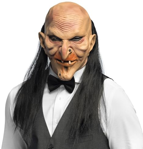 Boland – Skräckmask för vuxna gjord av latex, mask för halloween och karneval, tillbehör för kostymer för temafest