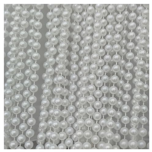 Okllen Confezione da 60 collane lunghe di perle da donna, in stile anni '20, bianche, con perle finte, per costumi, feste, matrimoni, addio al nubilato, tea party, compleanni, decorazioni