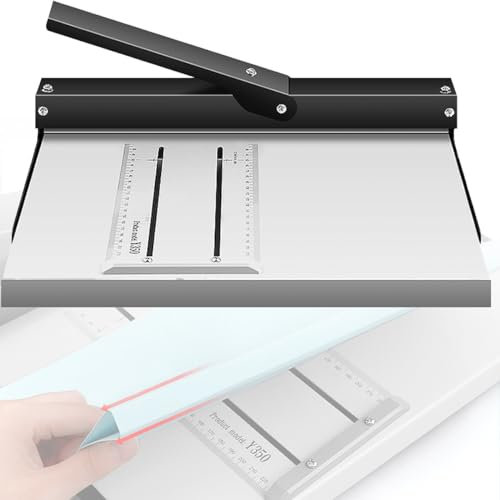 Faltmaschine – Manuelles Rillgerät für präzises Ritzen und Knittern – robustes Bürowerkzeug ideal für A4-Papier – Kartenmaschine für präzise Falten