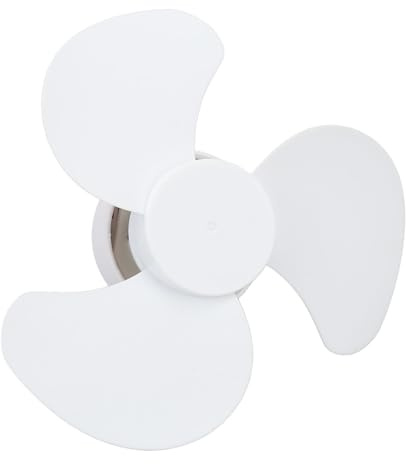 GLOGLOW Mini Ventilatore da Soffitto con Presa E27 E26, ABS e Alluminio