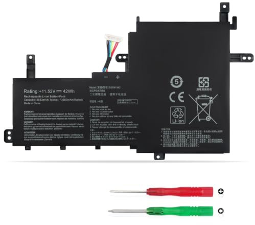 KXRSII B31N1842 Batterie pour ASUS VivoBook 15 K513 K513E M513U X513E X513EA X513EAN M513I K513EA K513EAN M513UA M513IA X513 S513E S513EA F513E F513EA K531F K531FA X531 X531F X531FA X531FL S531