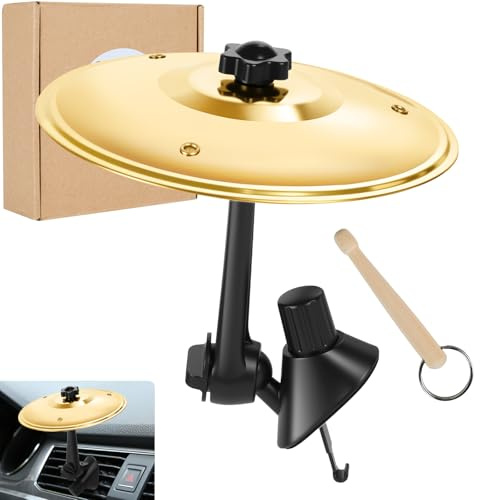 Musfunny Auto Schlagzeug Car Cymbal: Mini Crash Becken Mit Drumsticks | Mini Becken Schlagzeug Auto - Crash Becken Für Alle Arten Von Fahrzeugen Musikliebhaber Fahrunterhaltung
