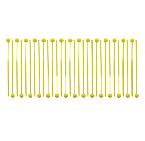 Glockenspiel-Schlägel von Gear4music, 30er-Pack | 30er-Pack Glockenspiel-Schlägel, Helles Markantes Gelbes Finish, für den Klassenzimmereinsatz Gebaut