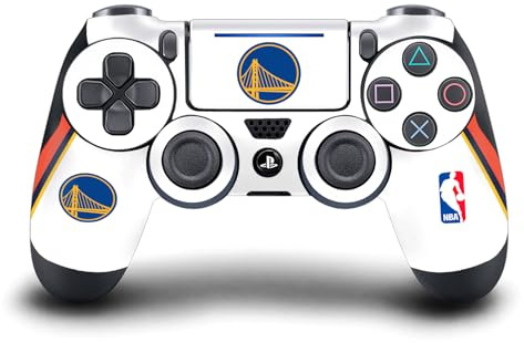 Head Case Designs Officially Licensed NBA Retro Design Golden State Warriors Logo Vinyl Sticker Gaming Skin Decal Cover Compatible With Sony PlayStation 4 PS4 DualShock 4 Controller
