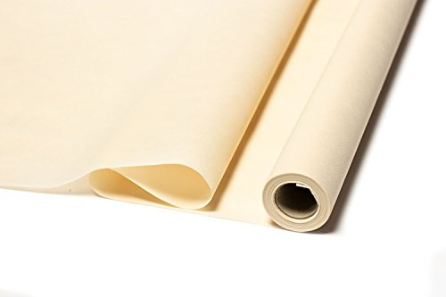 Premium Tischdecke aus Vlies | 1,2m x 10m | cremefarben | 80g/m² | abwaschbar | leicht zuzuschneiden | mit Lotuseffekt | Made in Germany | Zertifiziert nach Oeko-TEX® Standard 100