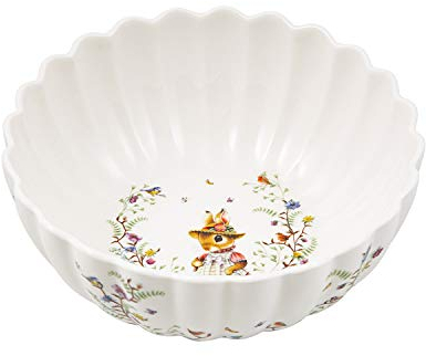 Villeroy & Boch - Spring Fantasy Ciotola Per Cereali Verde,Bianco, Adatto per Microonde, Scodella, Pasqua Decorazioni, Porcellana Premium