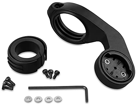 kwmobile Fahrrad Halterung kompatibel mit Bryton Rider - GPS Fahrradhalterung Kunststoff - in Schwarz