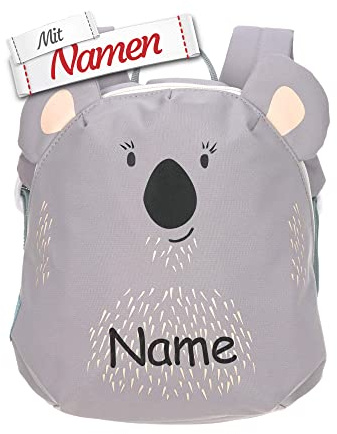 LÄSSIG Kinder Rucksack mit Namen personalisiert, Kleiner Kinderrucksack für Kindergarten Kita, Mini Kindergartenrucksack, Kleinkind Kindergartentasche 3,5 L