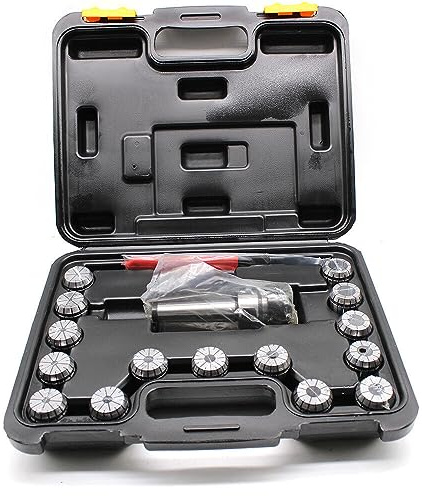 MT3 ER32 M12 Spannzangenfutter Fräsmaschinenhalter 15 Spannzangen Fräsdrehbank ER Spannzangen MT3-ER32 Spannzangensatz 3-20mm Bereich Morsefutterhalter